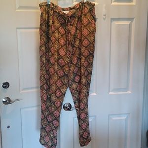 STUDIO A 💯 Percent Silk Draw String Lounge Pants